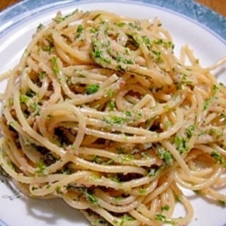 超簡単！生青海苔と辛子明太子スパゲッティ